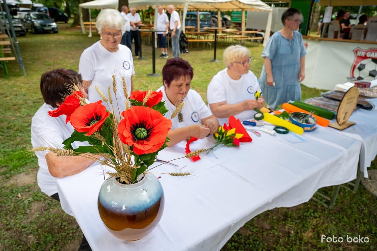 Crafts fair with demonstrations.